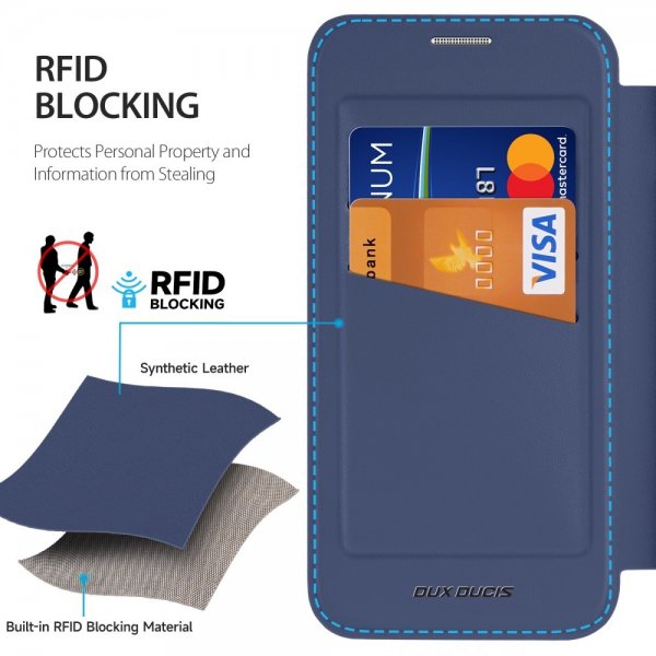 Dux Ducis Samsung Galaxy S25 Fodral Skin X Pro Series MagSafe Blå