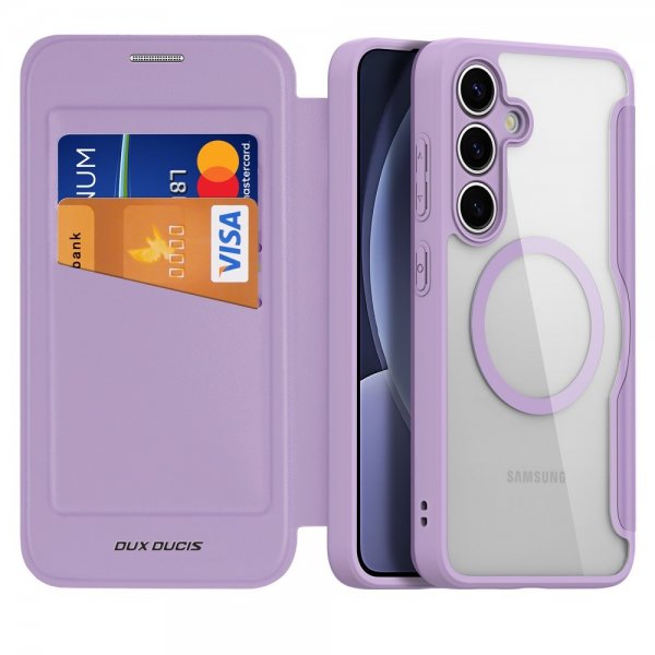 Dux Ducis Samsung Galaxy S25 Fodral Skin X Pro Series MagSafe Lila