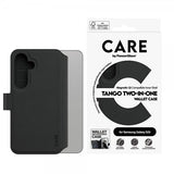 CARE by PanzerGlass Samsung Galaxy S25 Fodral Tango Two-in-One Wallet MagSafe Svart