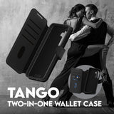 CARE by PanzerGlass Samsung Galaxy S25 Fodral Tango Two-in-One Wallet MagSafe Svart