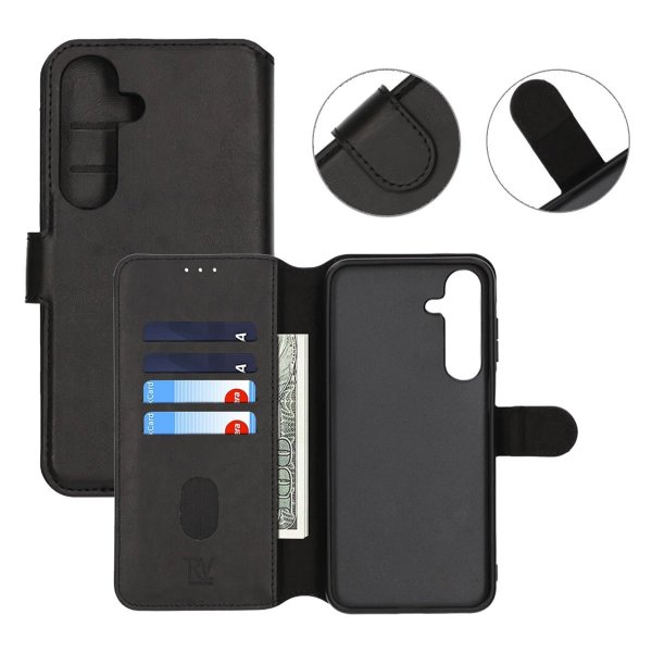 Rvelon Samsung Galaxy S25 Fodral Magnetiskt Avtagbart Skal Svart