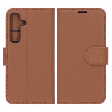 Samsung Galaxy S25 Fodral med Kortfack Stativfunktion Brun