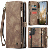 CaseMe Samsung Galaxy S25 Plus Fodral 008 Series Löstagbart Skal Brun