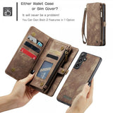CaseMe Samsung Galaxy S25 Plus Fodral 008 Series Löstagbart Skal Brun