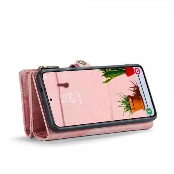 CaseMe Samsung Galaxy S25 Plus Fodral 008 Series Löstagbart Skal Rosa