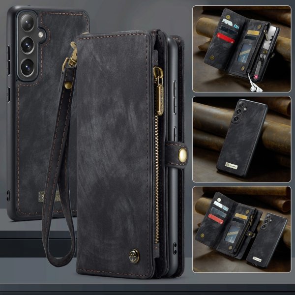 CaseMe Samsung Galaxy S25 Plus Fodral 008 Series Löstagbart Skal Svart