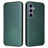 Samsung Galaxy S25 Plus Fodral Kolfibertextur Grön