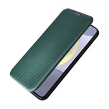 Samsung Galaxy S25 Plus Fodral Kolfibertextur Grön