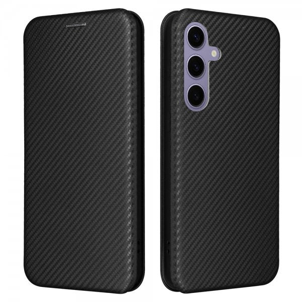 Samsung Galaxy S25 Plus Fodral Kolfibertextur Svart