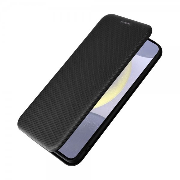 Samsung Galaxy S25 Plus Fodral Kolfibertextur Svart