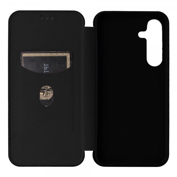 Samsung Galaxy S25 Plus Fodral Kolfibertextur Svart