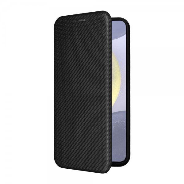 Samsung Galaxy S25 Plus Fodral Kolfibertextur Svart