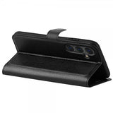 Samsung Galaxy S25 Plus Fodral Litchi Svart