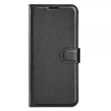 Samsung Galaxy S25 Plus Fodral Litchi Svart