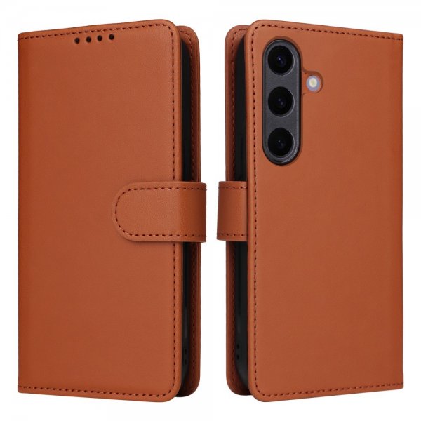 Betopnice Samsung Galaxy S25 Plus Fodral med Löstagbart Skal 005 Brun