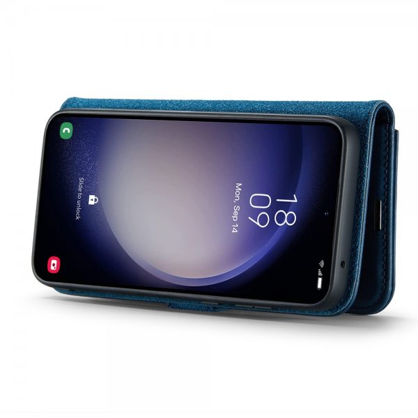 Dg.Ming Samsung Galaxy S25 Plus Fodral med Löstagbart Skal Blå