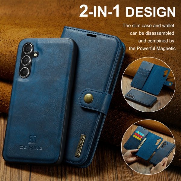 Dg.Ming Samsung Galaxy S25 Plus Fodral med Löstagbart Skal Blå