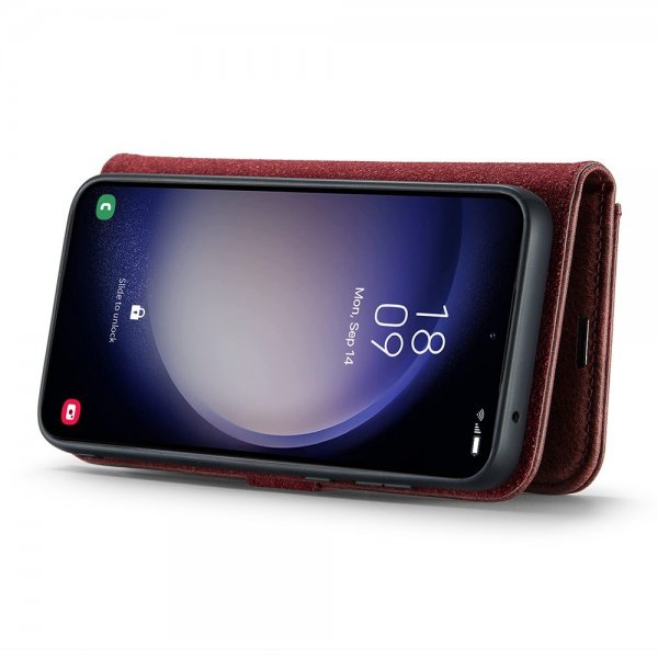 Dg.Ming Samsung Galaxy S25 Plus Fodral med Löstagbart Skal Röd