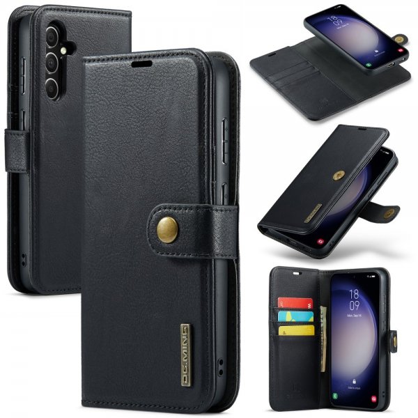 Dg.Ming Samsung Galaxy S25 Plus Fodral med Löstagbart Skal Svart