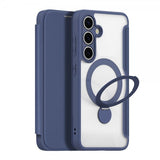 Dux Ducis Samsung Galaxy S25 Plus Fodral Skin X Pro Series Kickstand MagSafe Blå