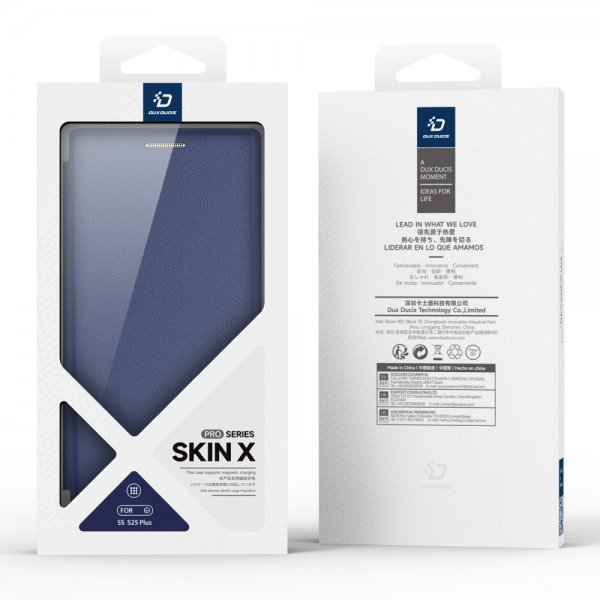 Dux Ducis Samsung Galaxy S25 Plus Fodral Skin X Pro Series Kickstand MagSafe Blå