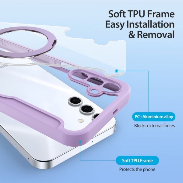 Dux Ducis Samsung Galaxy S25 Plus Fodral Skin X Pro Series Kickstand MagSafe Lila