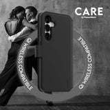 CARE by PanzerGlass Samsung Galaxy S25 Plus Fodral Tango Two-in-One Wallet MagSafe Svart