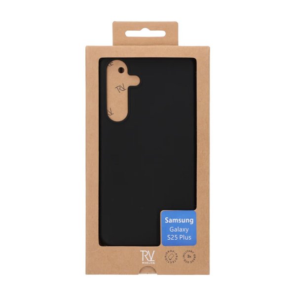 Rvelon Samsung Galaxy S25 Plus Skal Silikon Svart