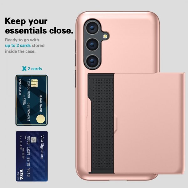 Samsung Galaxy S25 Plus Skal Card Slide Grön