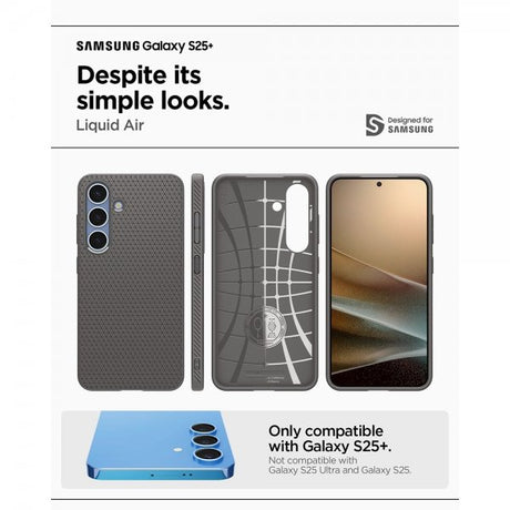 Spigen Samsung Galaxy S25 Plus Skal Liquid Air Marble Gray
