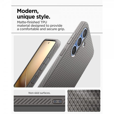 Spigen Samsung Galaxy S25 Plus Skal Liquid Air Marble Gray