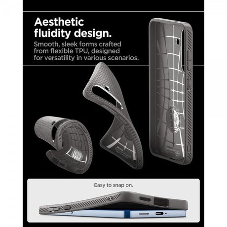 Spigen Samsung Galaxy S25 Plus Skal Liquid Air Marble Gray