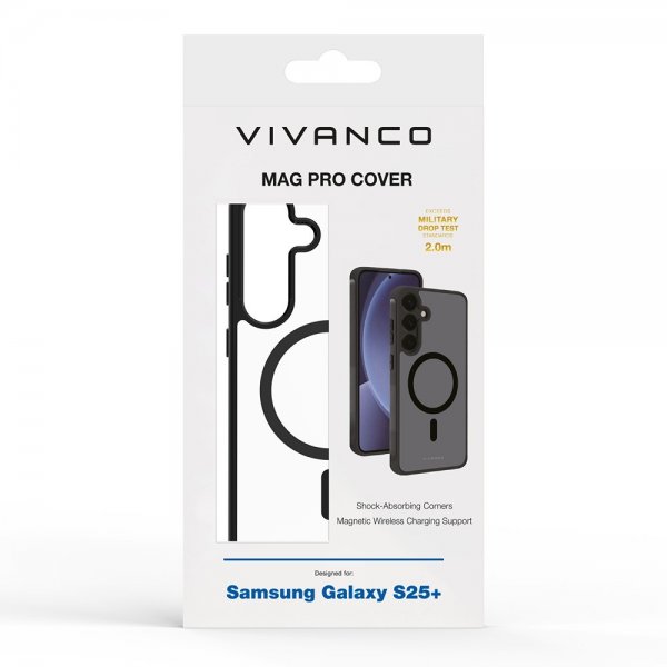 Vivanco Samsung Galaxy S25 Plus Skal Mag Pro Transparent Svart
