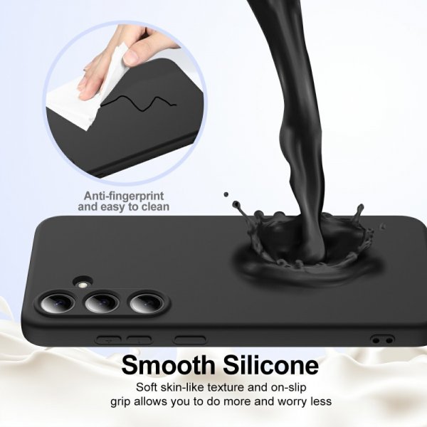 Samsung Galaxy S25 Plus Skal med Strap Silikon MagSafe Svart