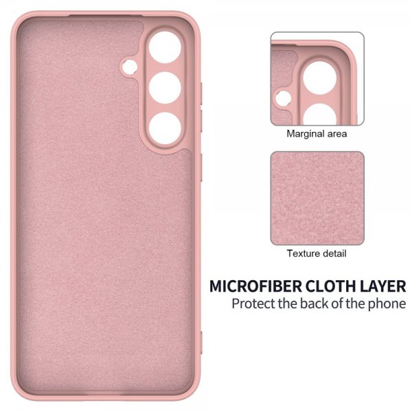 Samsung Galaxy S25 Plus Skal med Strap Silikon Rosa