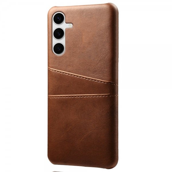 Samsung Galaxy S25 Plus Skal med två Kortfack Mörkbrun