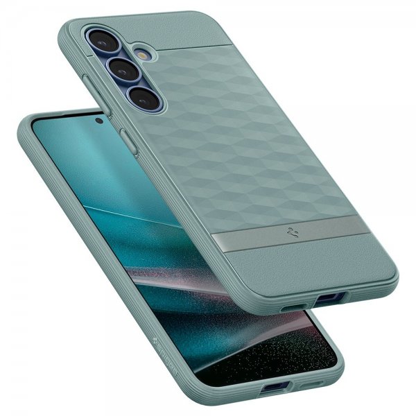 Spigen Samsung Galaxy S25 Plus Skal Parallax MagFit Sage Green