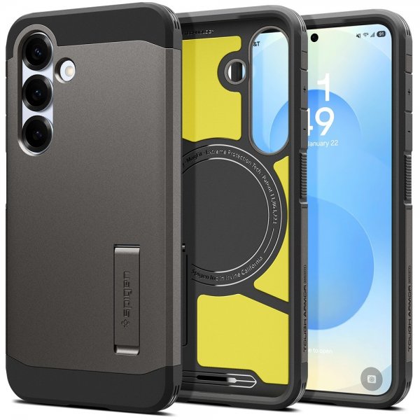 Spigen Samsung Galaxy S25 Plus Skal Tough Armor MagFit Gunmetal