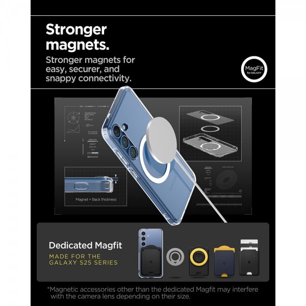 Spigen Samsung Galaxy S25 Plus Skal Ultra Hybrid MagFit Clear White
