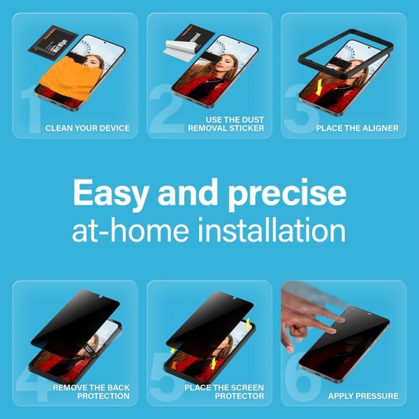 PanzerGlass Samsung Galaxy S24 Plus/Galaxy S25 Plus Skärmskydd Ultra-Wide Fit Privacy EasyAligner