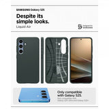 Spigen Samsung Galaxy S25 Skal Liquid Air Abyss Green