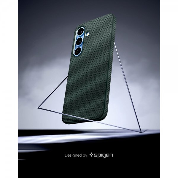 Spigen Samsung Galaxy S25 Skal Liquid Air Abyss Green