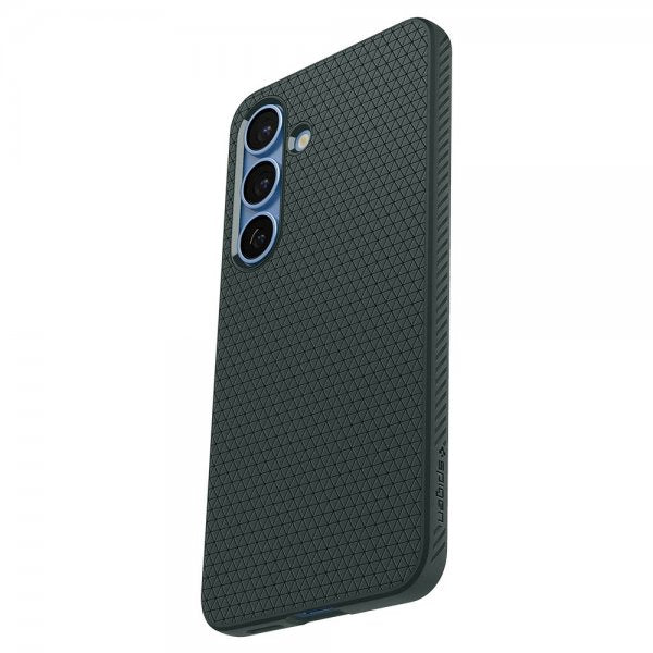 Spigen Samsung Galaxy S25 Skal Liquid Air Abyss Green