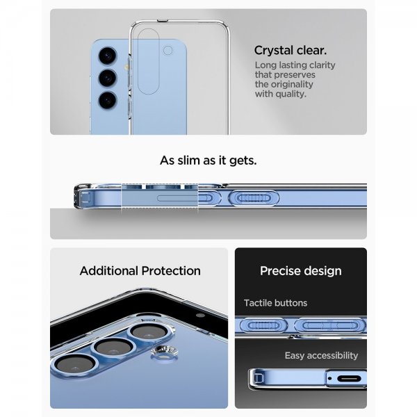 Spigen Samsung Galaxy S25 Skal Liquid Crystal Crystal Clear