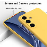 Samsung Galaxy S25 Skal med Strap Silikon Gul
