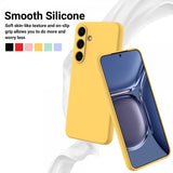 Samsung Galaxy S25 Skal med Strap Silikon Gul