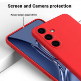 Samsung Galaxy S25 Skal med Strap Silikon Röd