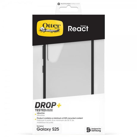 Otterbox Samsung Galaxy S25 Skal React Black Crystal