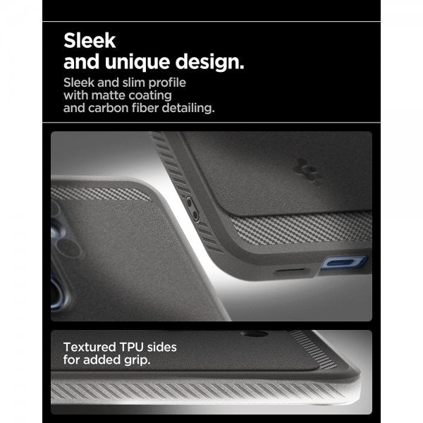 Spigen Samsung Galaxy S25 Skal Rugged Armor MagFit Marble Gray
