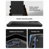 Spigen Samsung Galaxy S25 Skal Rugged Armor MagFit Matte Black